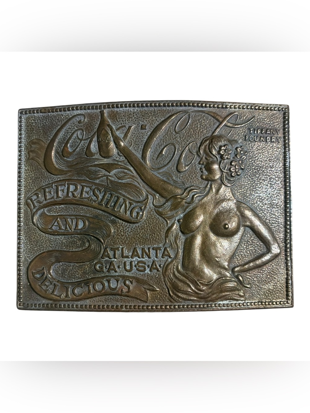 Authentic VTG Tiffany & Co Coca Cola Belt buckle